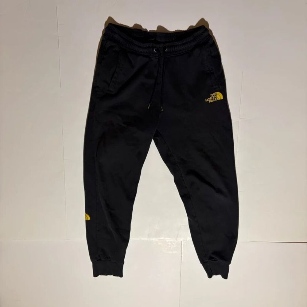 Black and Yellow Men's North Face Sweatpants size Small